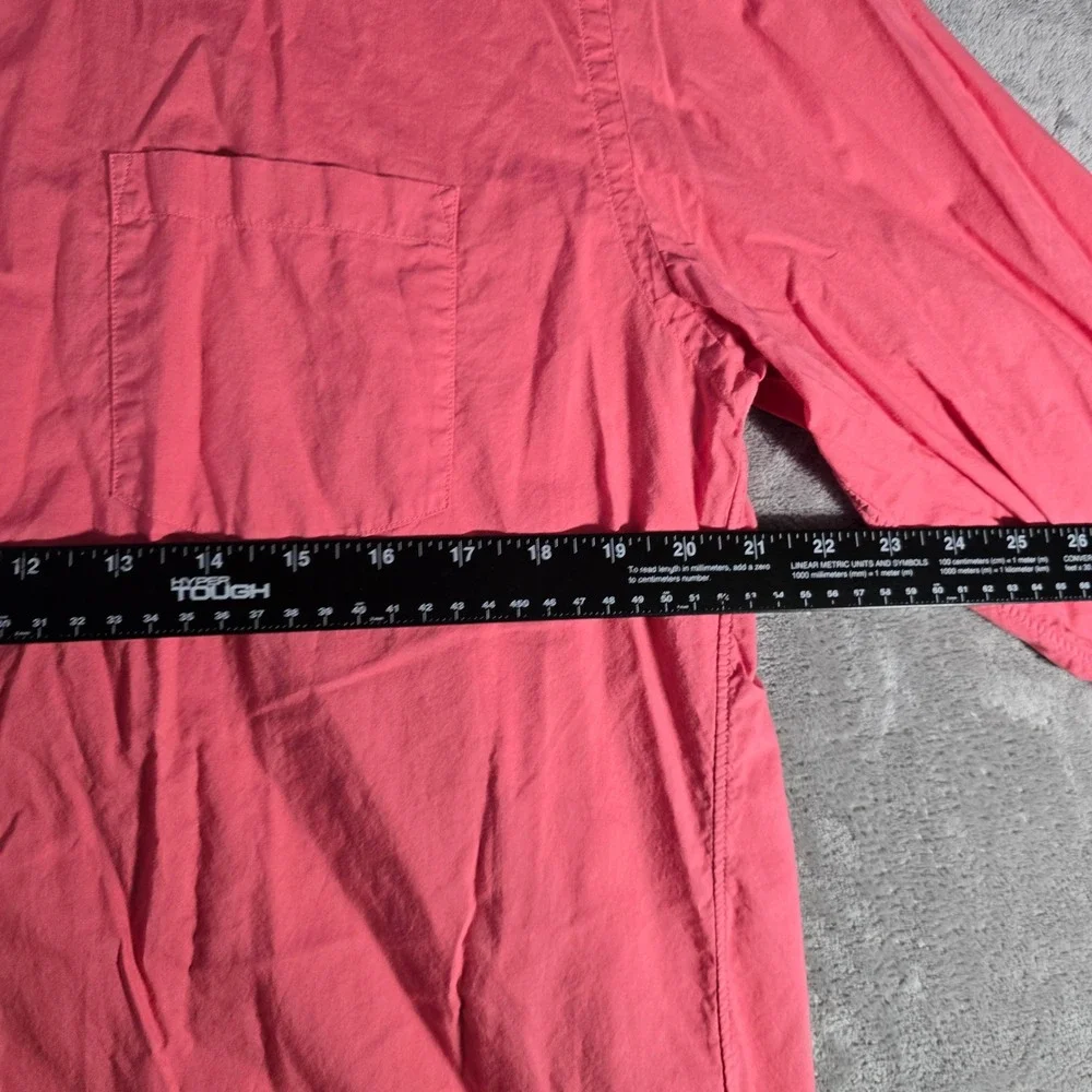 J. Crew Lightweight‎ Shirt Button Down Long Sleeve Casual Pink Mens Large